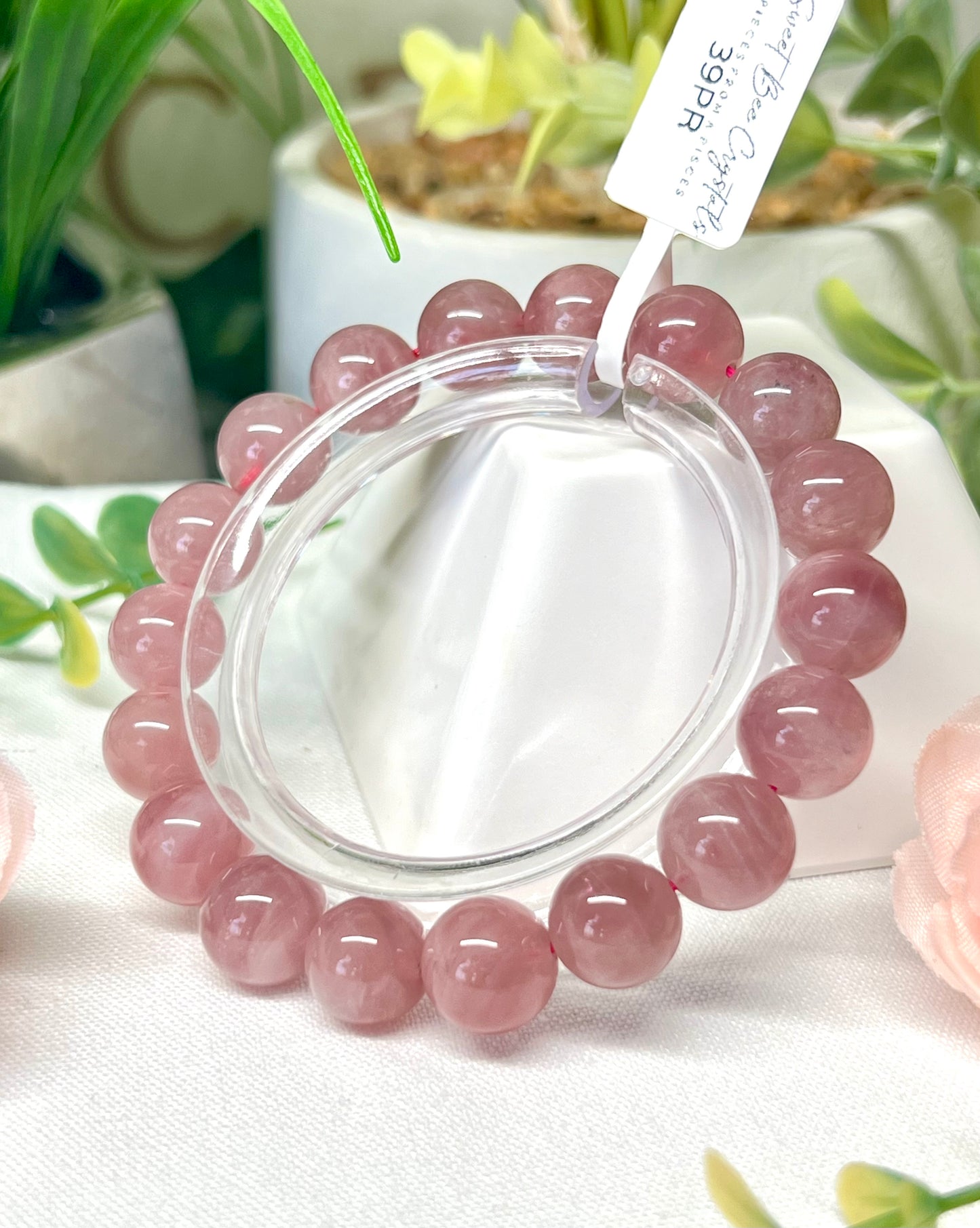 HQ purple rose Quartz with asterisms. 11.5mm beads and fits wrist size 7”*