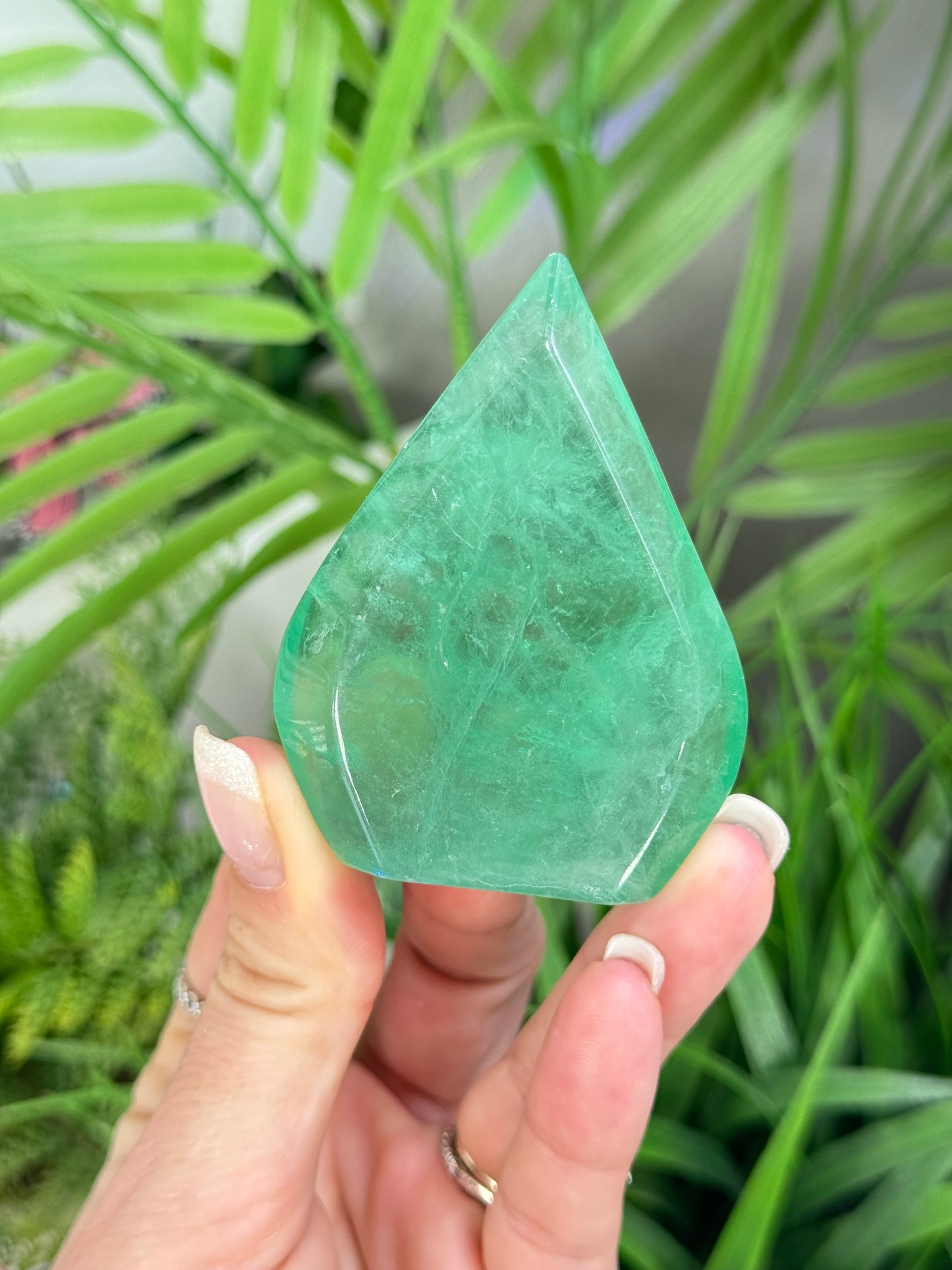 Green fluorite flame