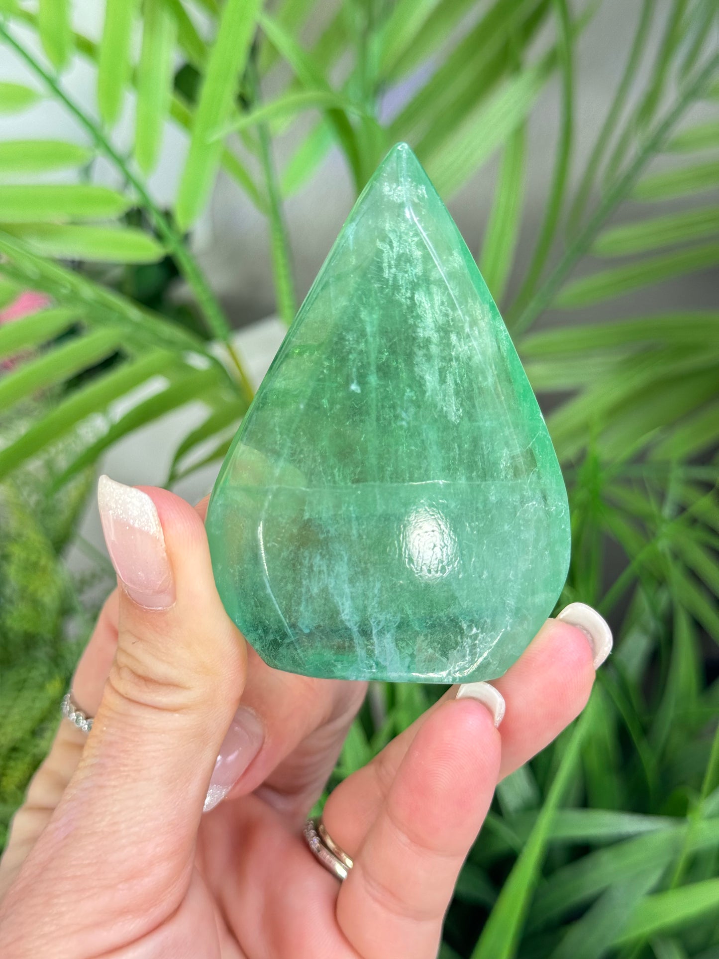 Green fluorite flame