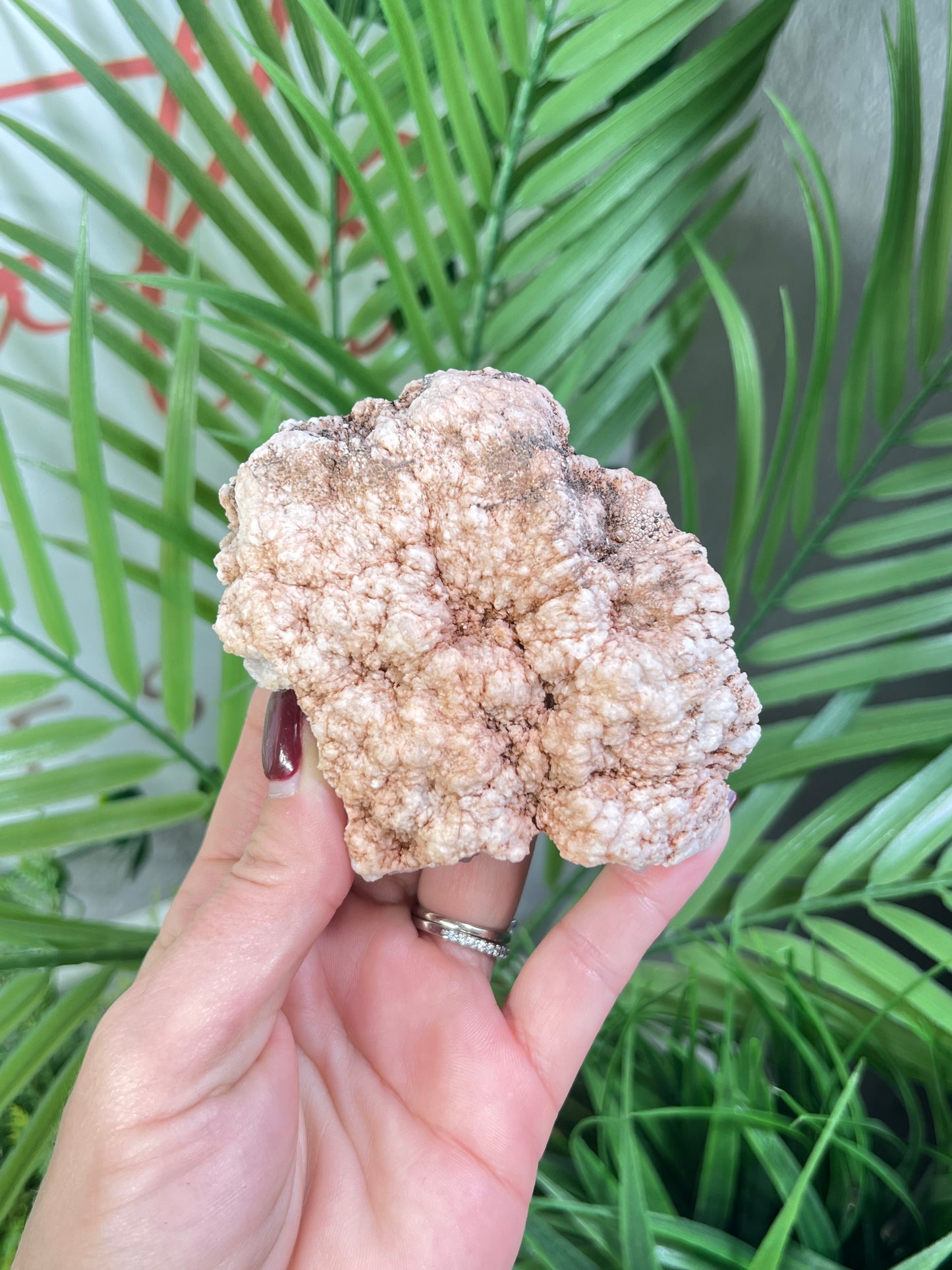 Pink amethyst specimen