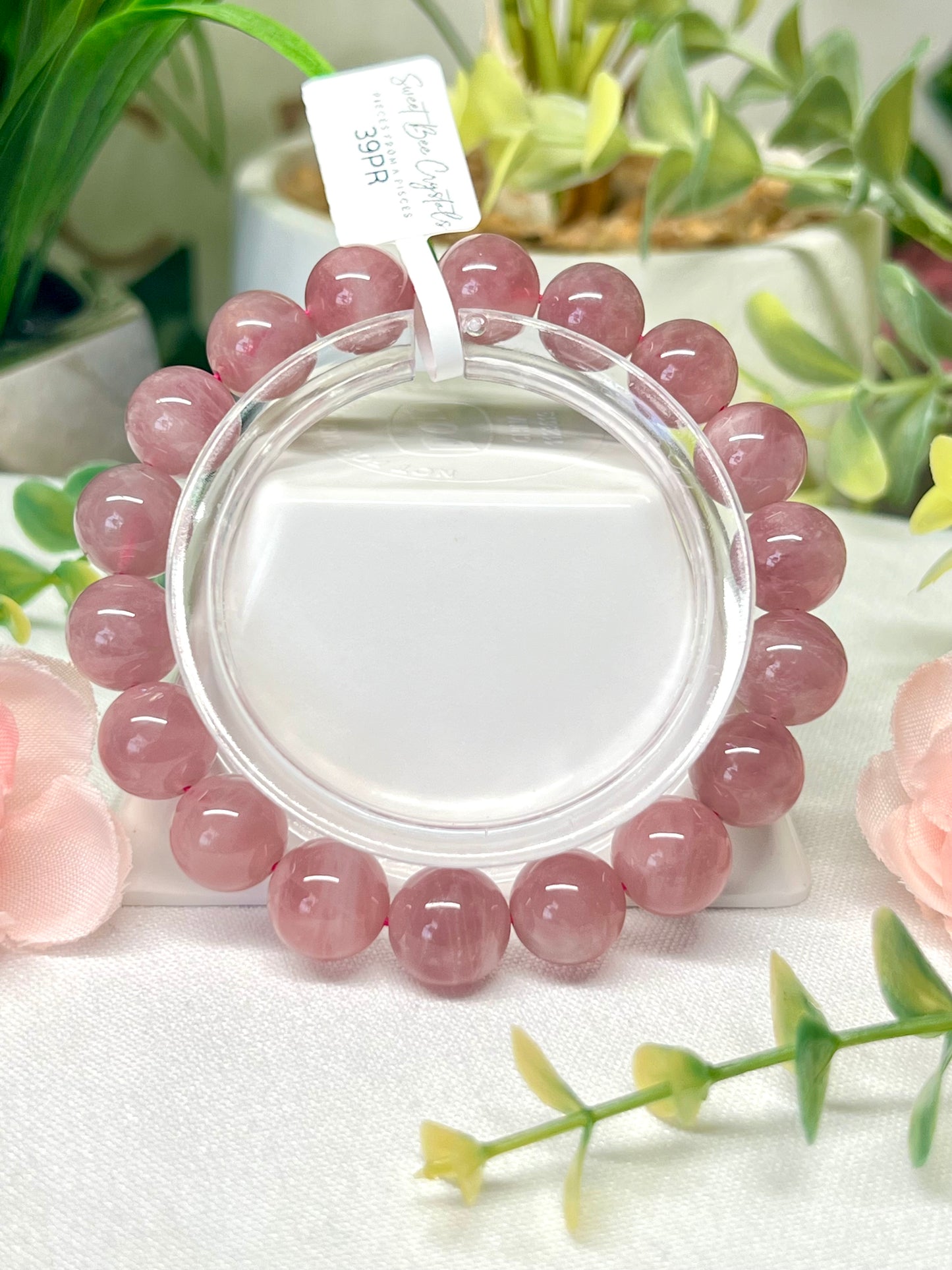 HQ purple rose Quartz with asterisms. 11.5mm beads and fits wrist size 7”*