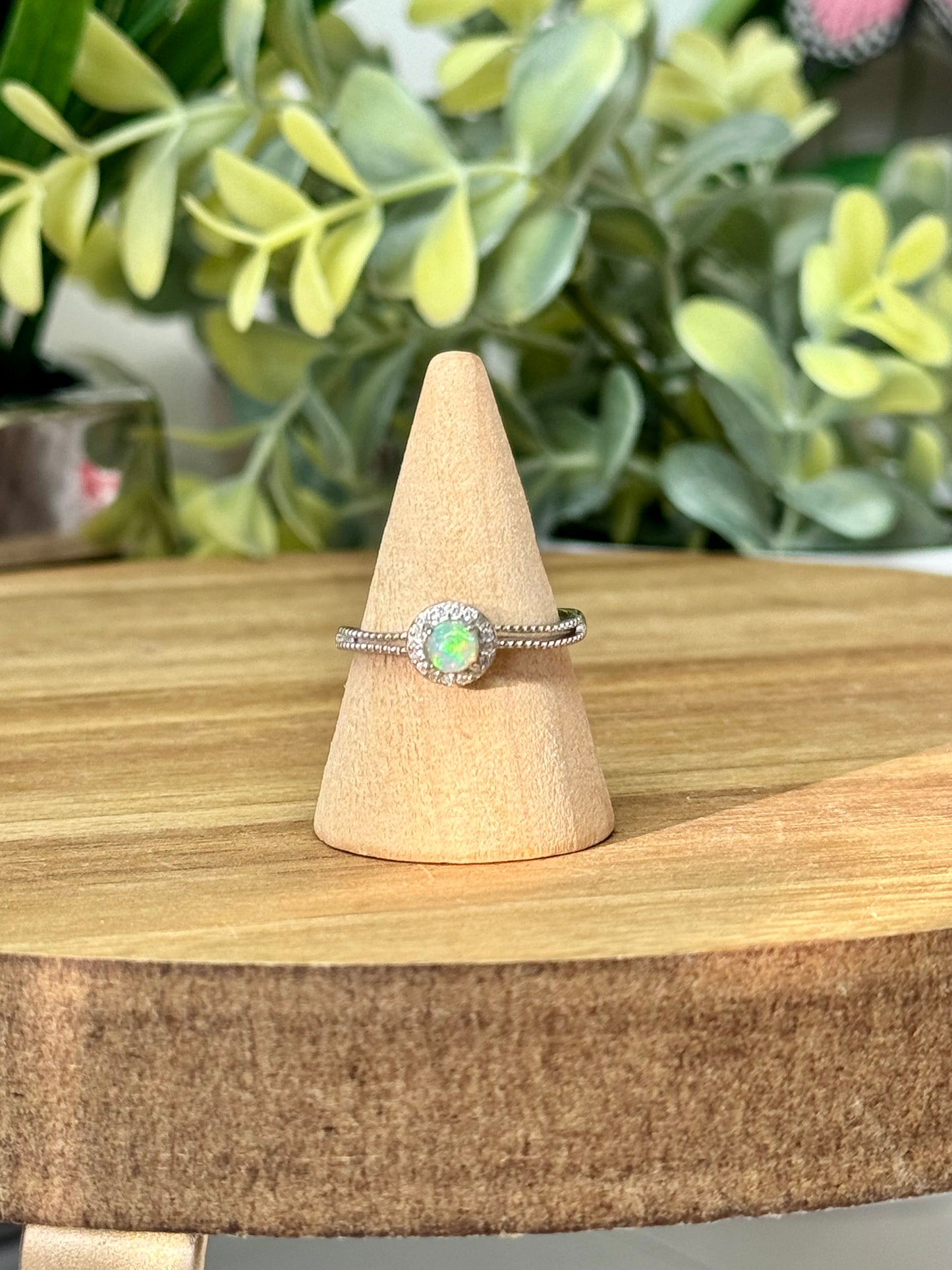 Opal ring s925 Sterling silver and adjustable