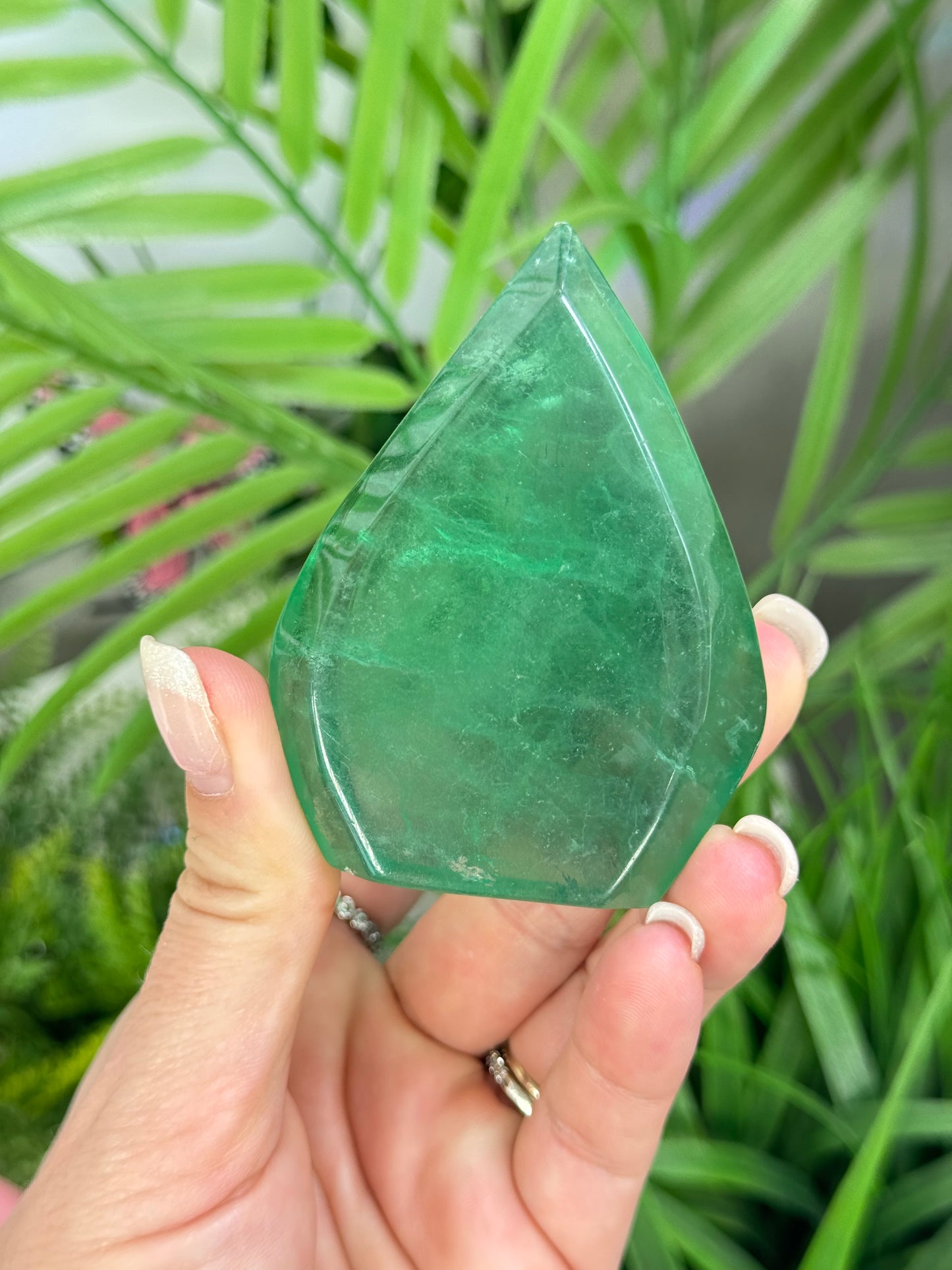 Green fluorite flame