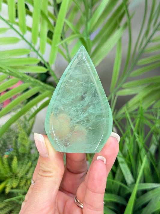 Green fluorite flame