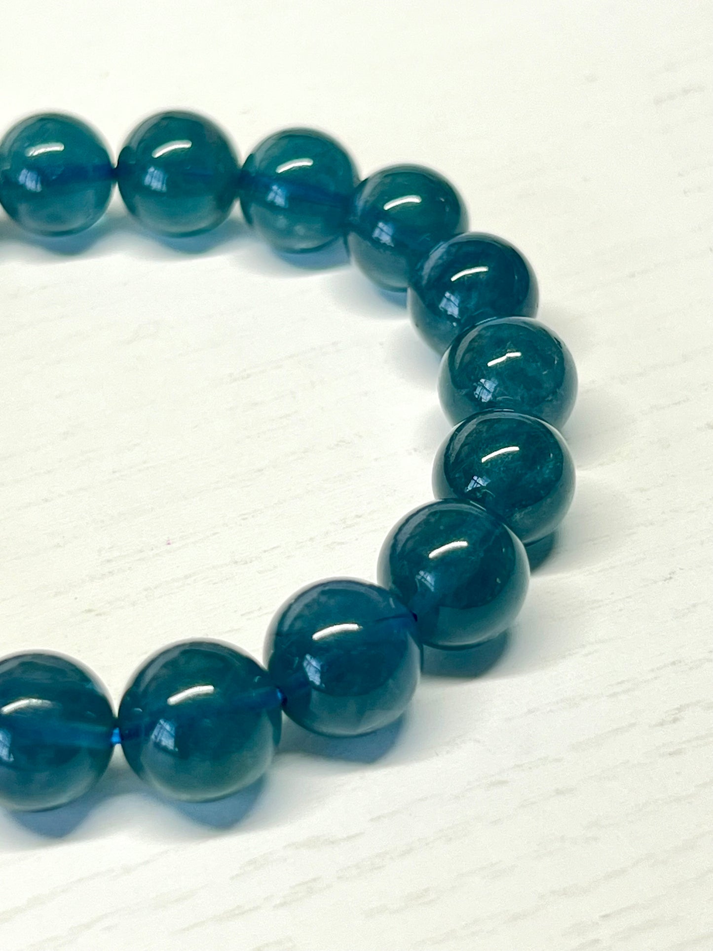 Gorgeous blue fluorite bracelet. 10.2 mm beads and fits wrist size 7”*