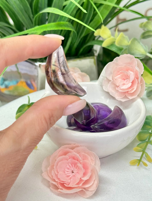 Mini ametrine moon