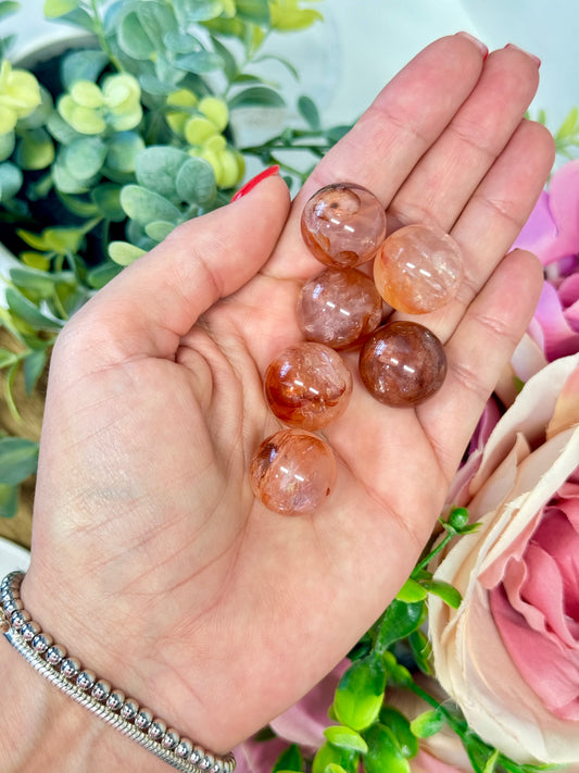 Mini fire Quartz sphere