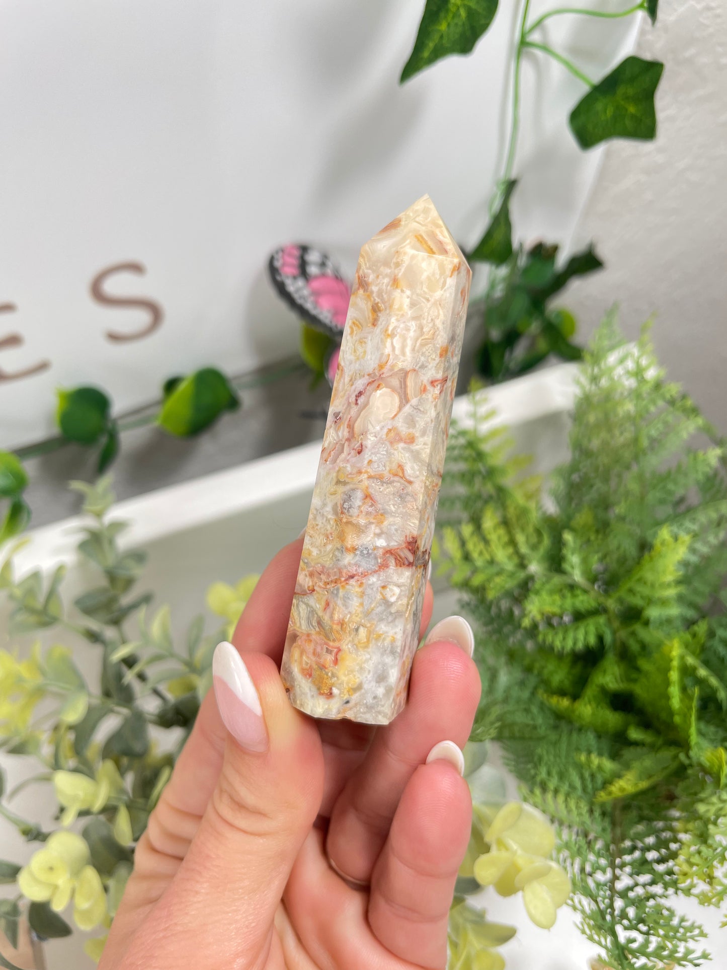 Confetti sunstone palm stone