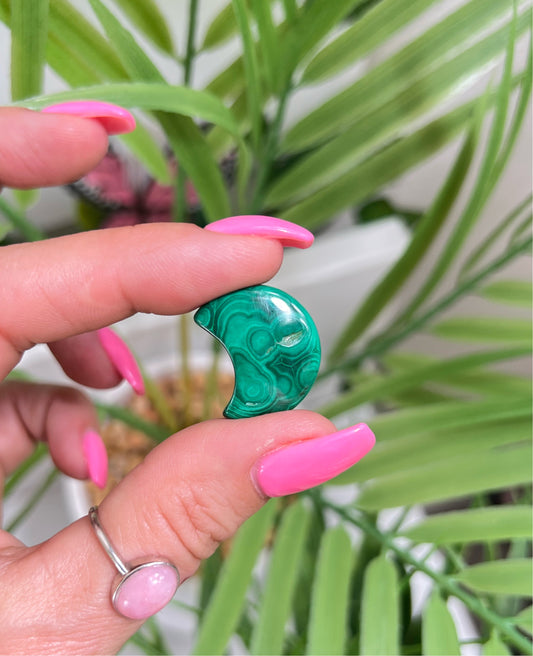 Malachite mini moon