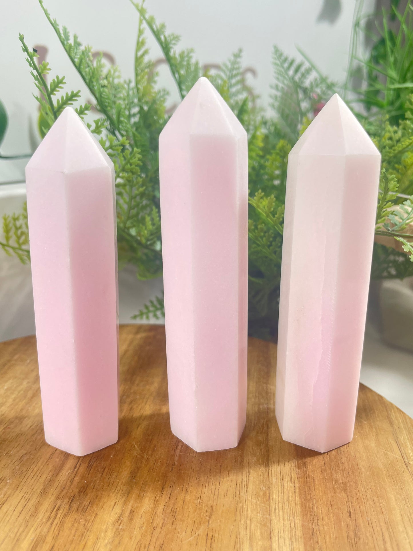 Pink aragonite towers