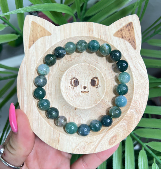 Moss agate bracelet