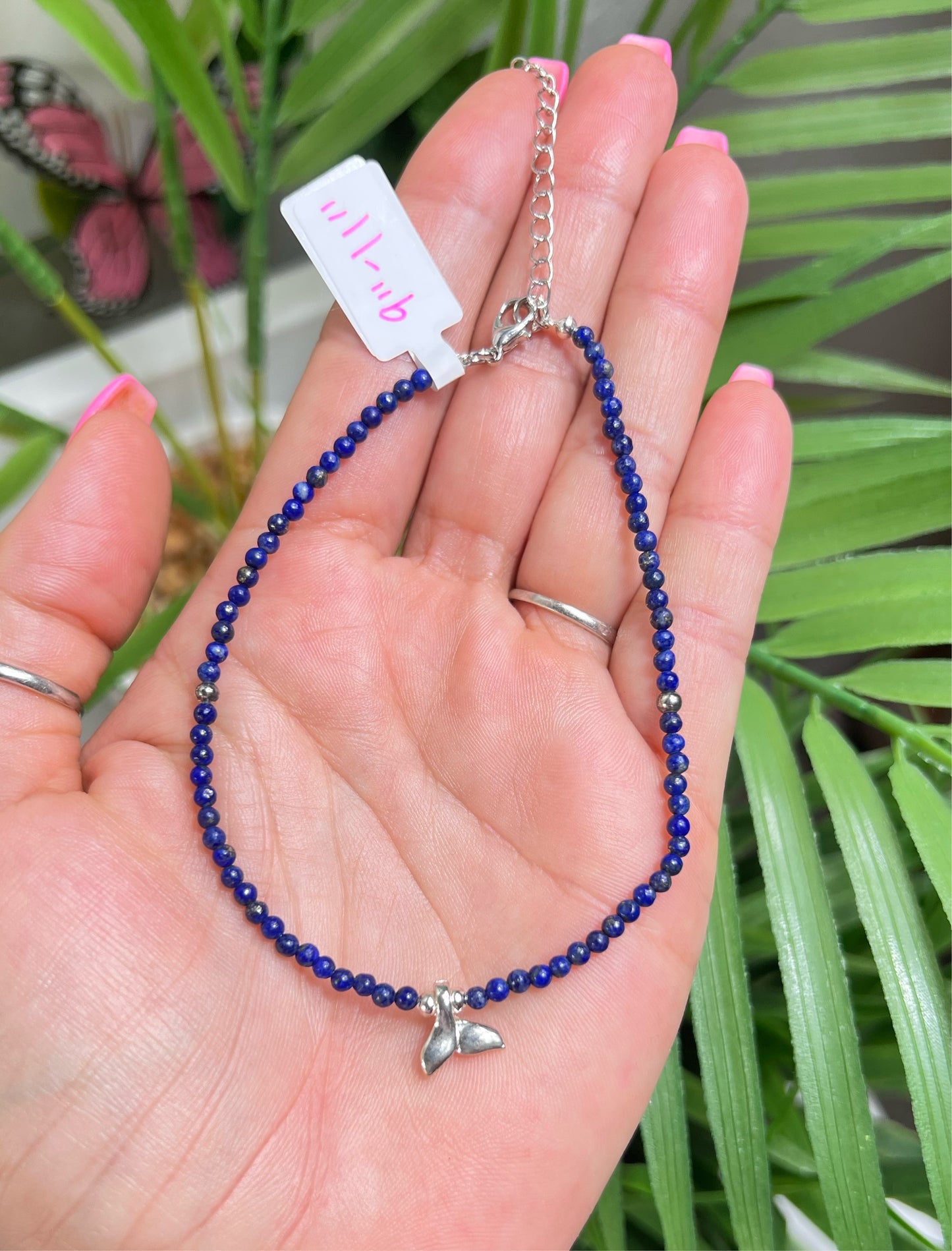 Lapis lazuli anklet