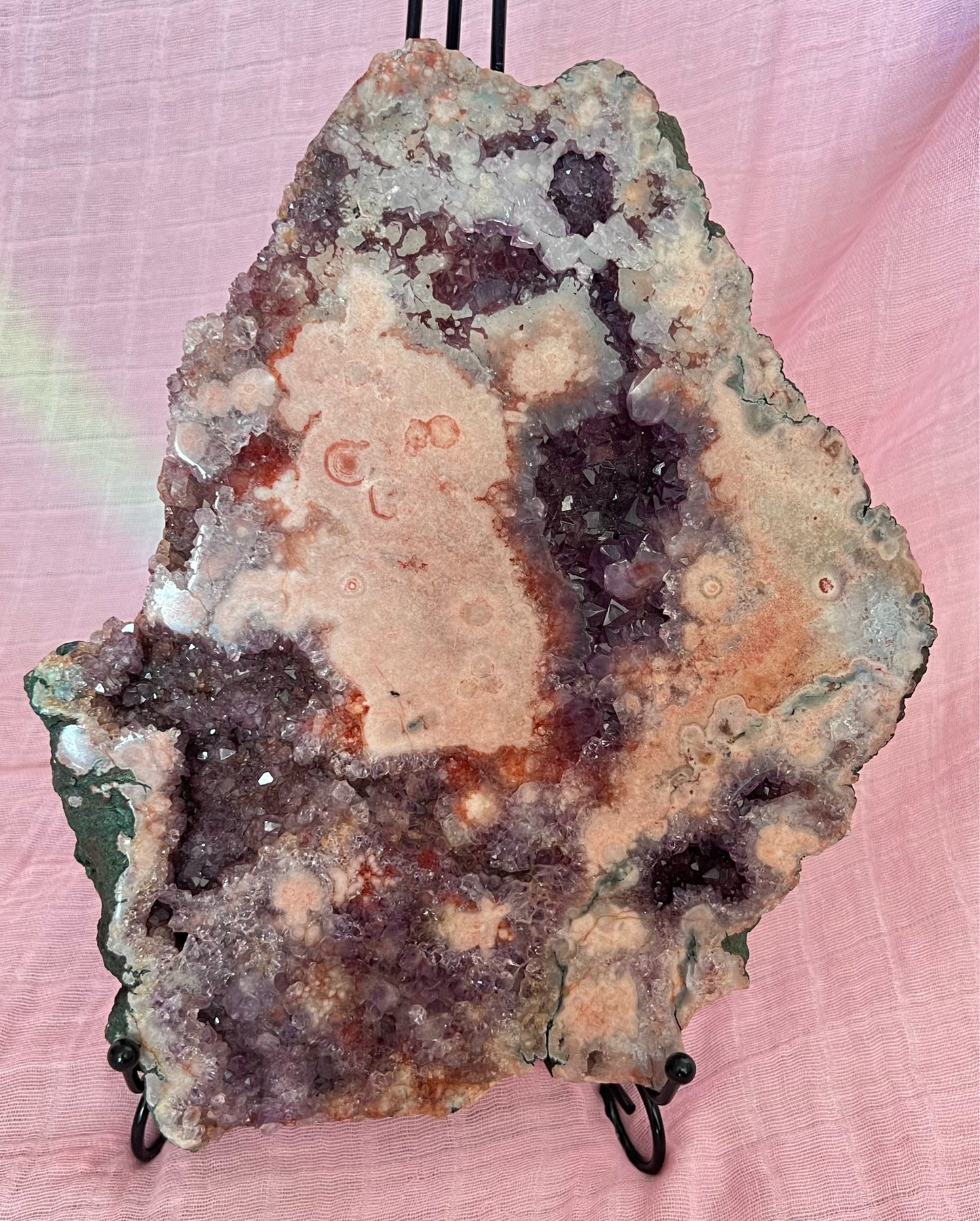 XXXL Pink amethyst slab