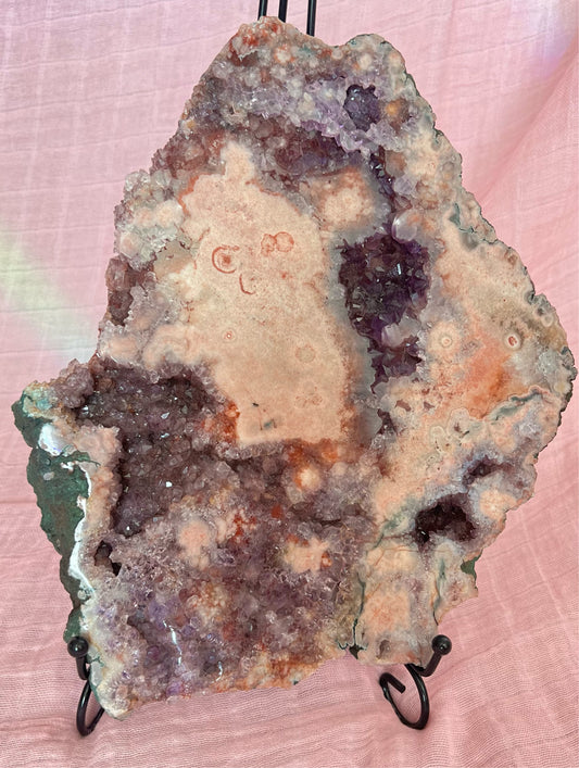 XXXL Pink amethyst slab