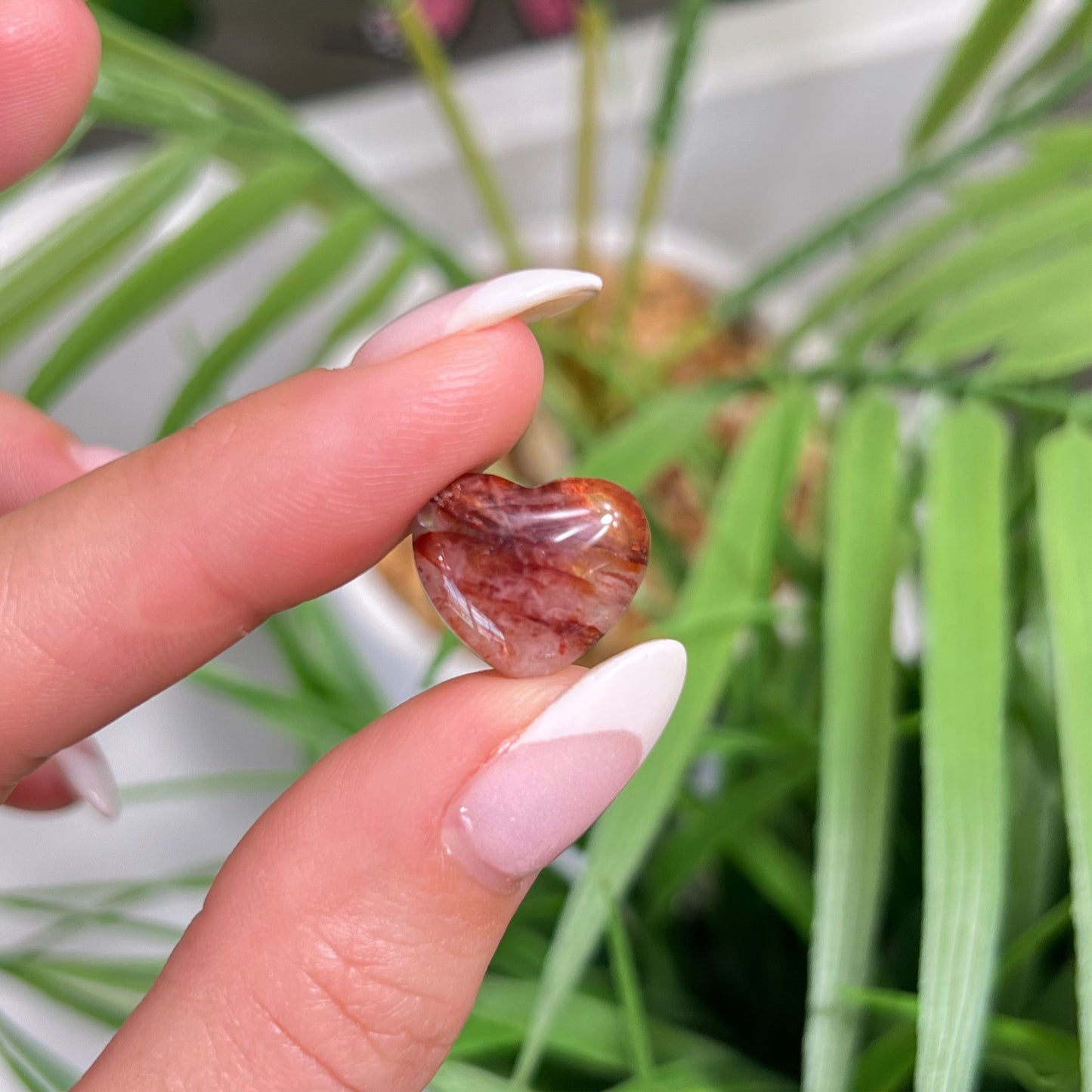 Mini fire Quartz hearts