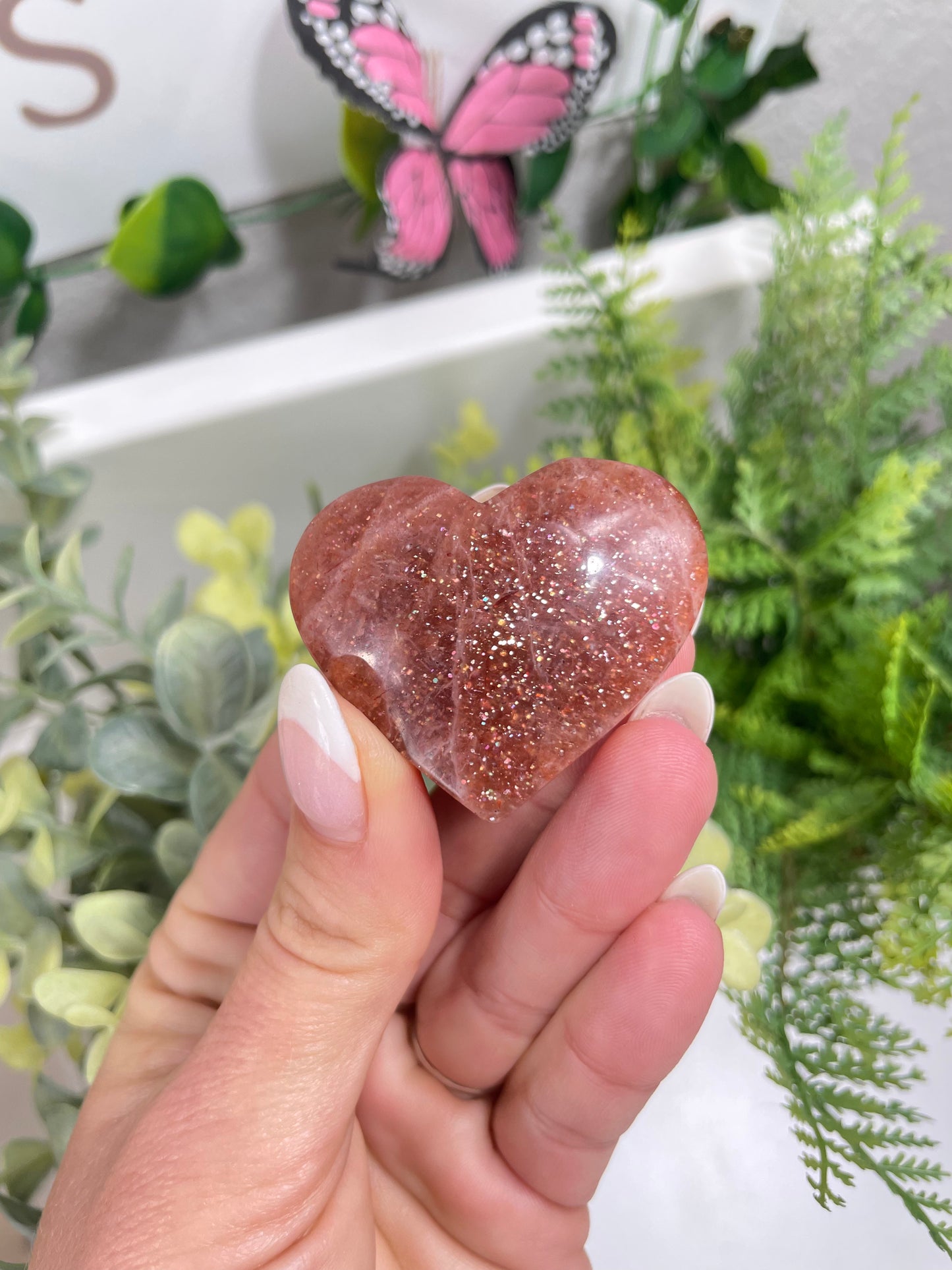 Confetti sunstone heart