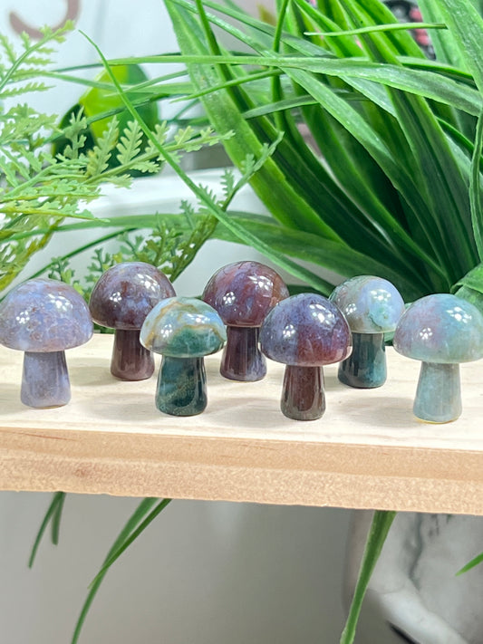 Mini ocean Jasper mushroom