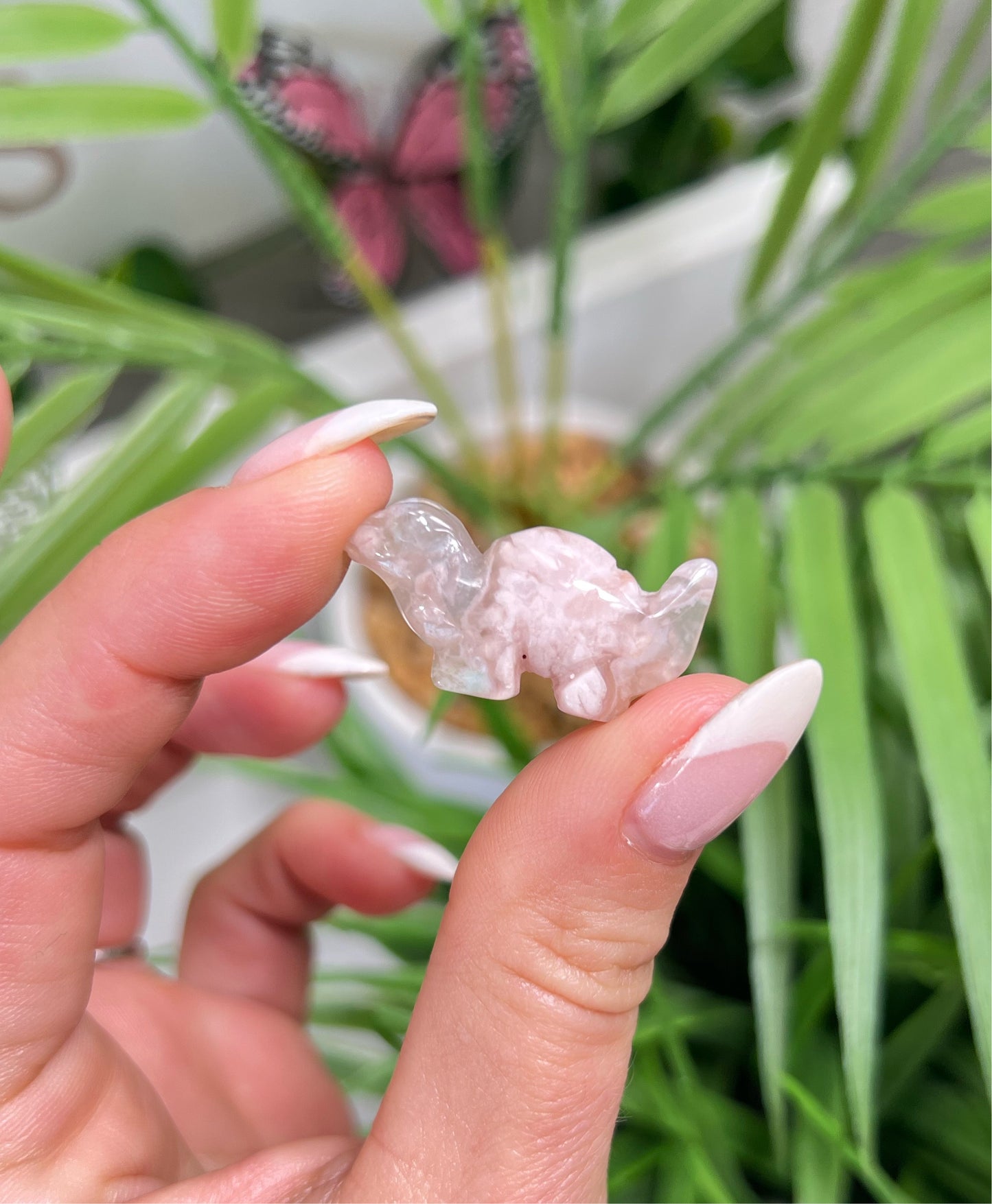 Mini flower agate Dino