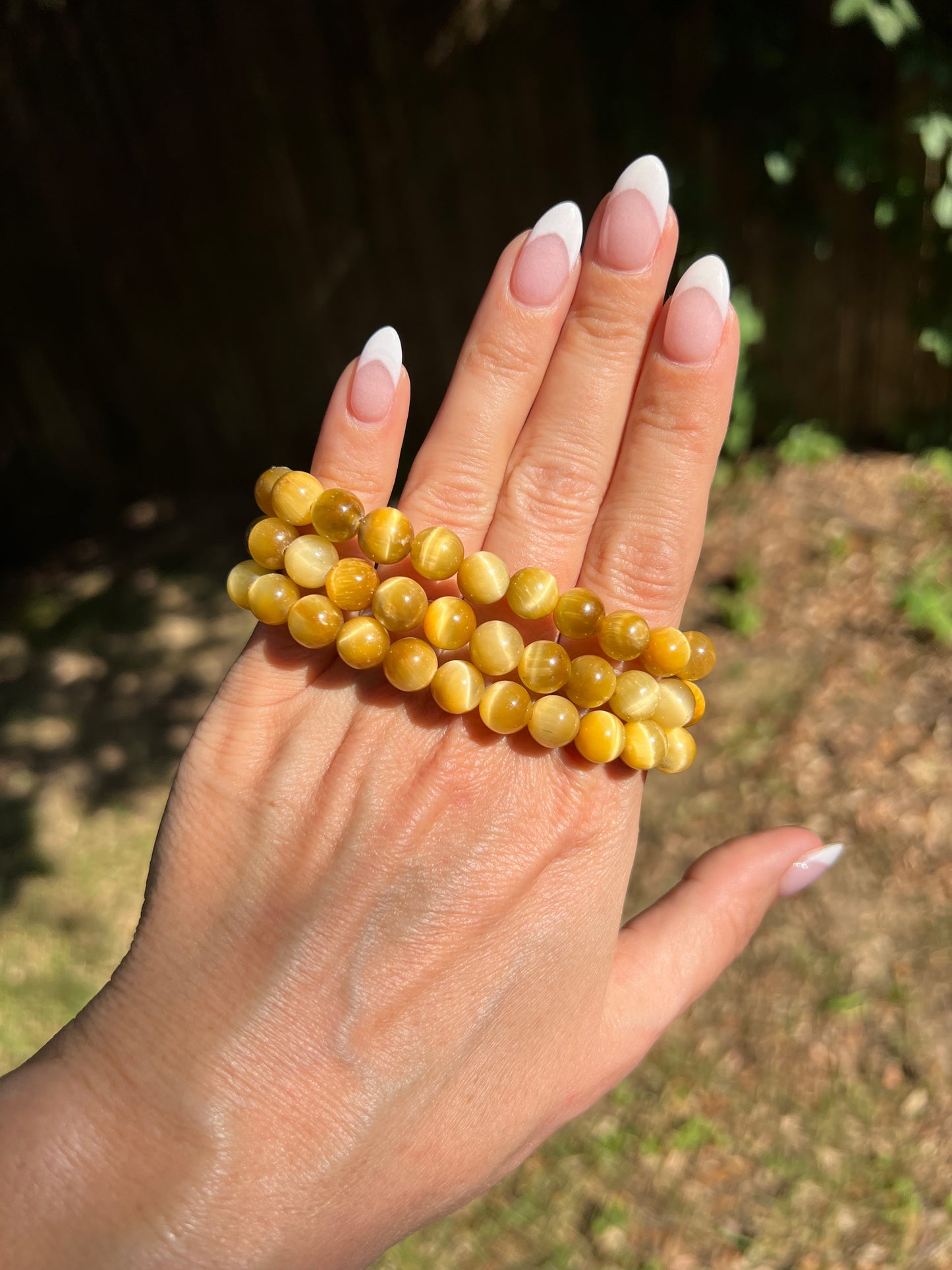 Golden tigers eye bracelet