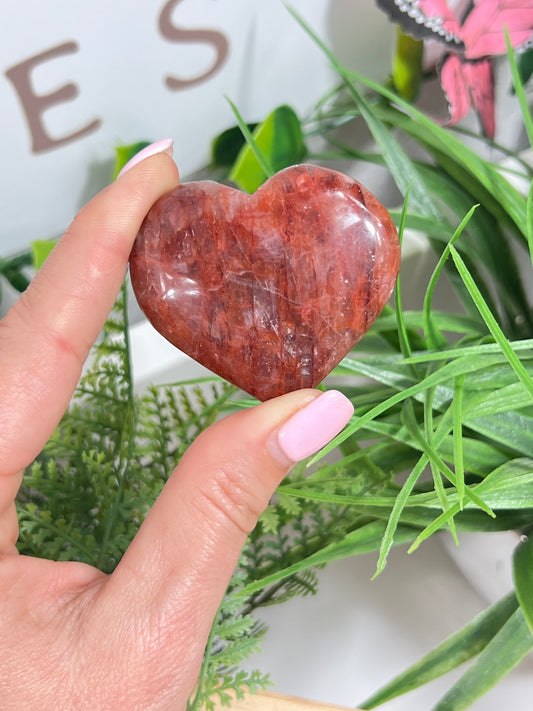 Fire Quartz heart